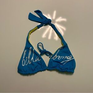 Billabong Vibrant Blue Halter Bikini Top